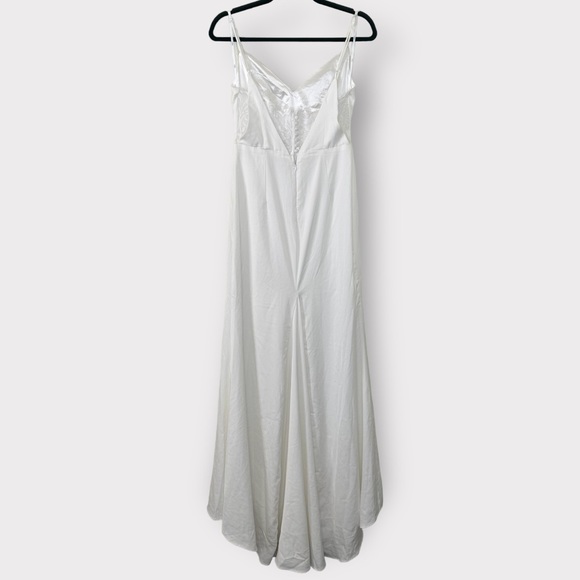 Lulu’s Adoring Promise Satin Wedding Dress - Picture 2 of 5